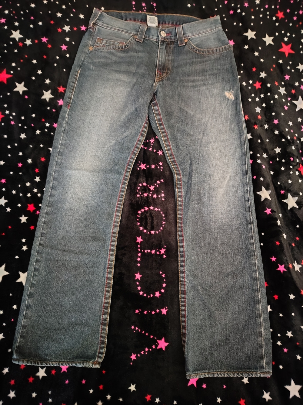 Classic men's Straight-Leg Jeans in Faded Blue